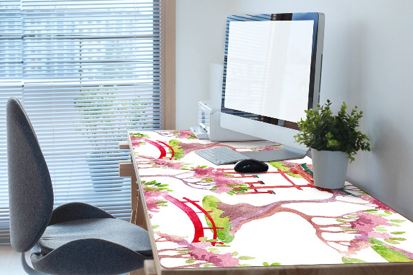 Full desk protector Japanese motifs