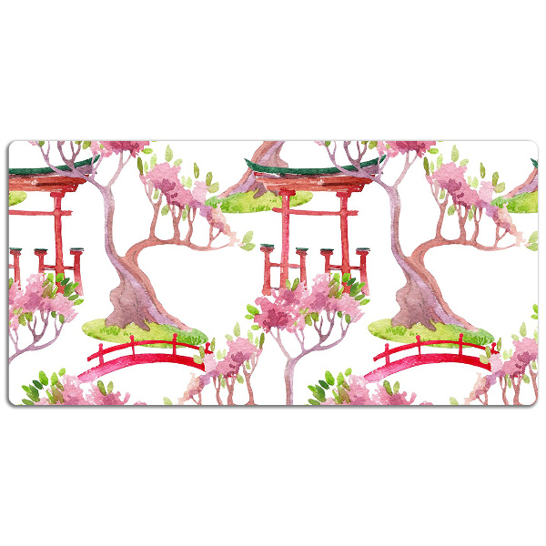 Full desk protector Japanese motifs