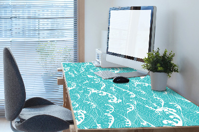 Large desk mat for children waves