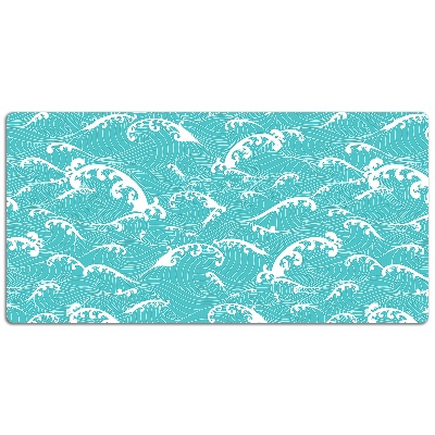 Large desk mat for children waves