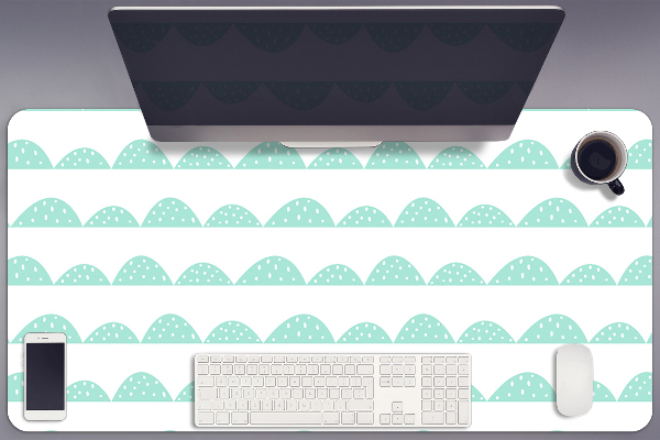 Large desk pad PVC protector rows of mints