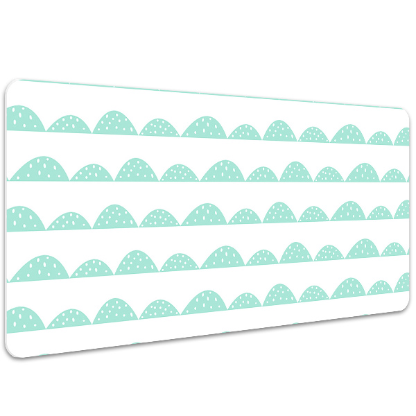 Large desk pad PVC protector rows of mints