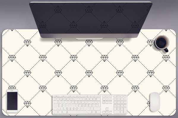 Desk pad Pattern in diamonds