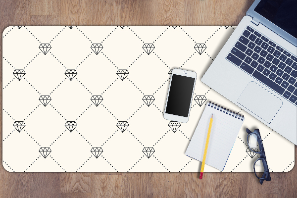 Desk pad Pattern in diamonds