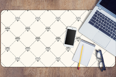 Desk pad Pattern in diamonds