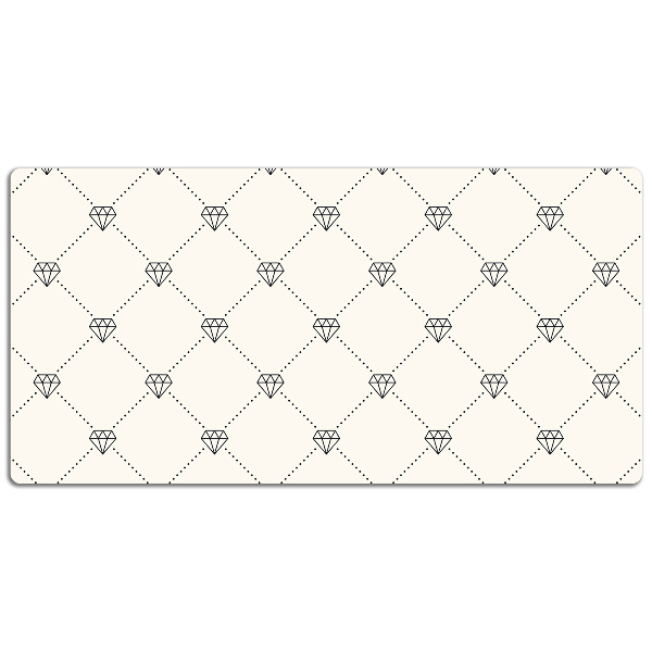 Desk pad Pattern in diamonds