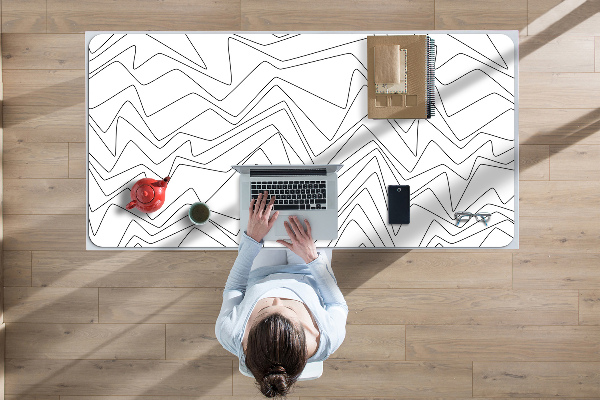Desk mat Scattered lines