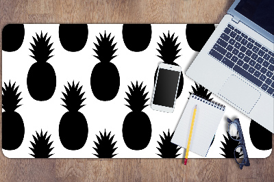 Full desk mat black pineapples