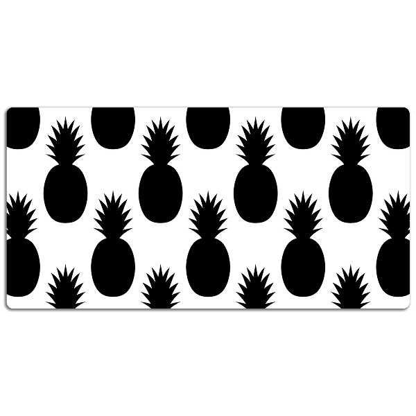 Full desk mat black pineapples