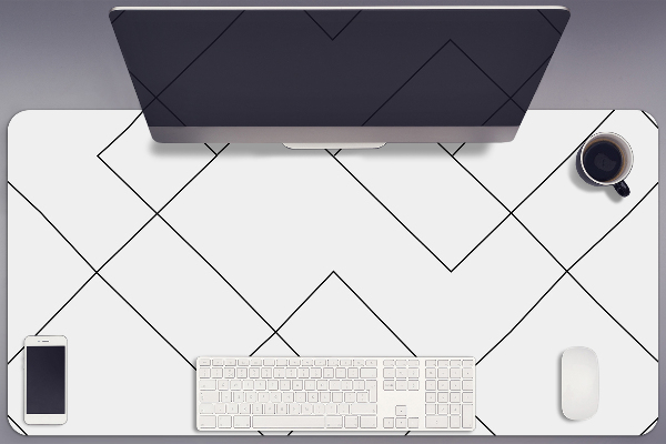 Full desk protector Lines and squares