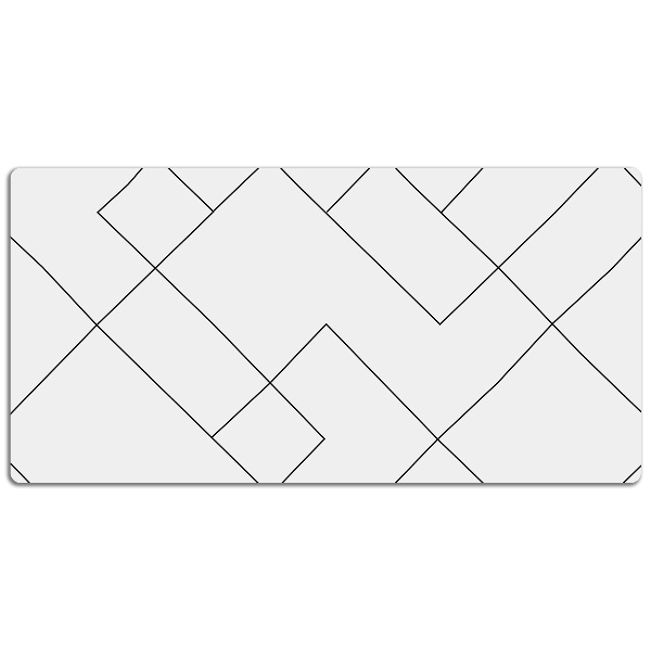 Full desk protector Lines and squares