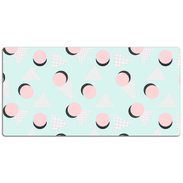 Desk pad Circles and triangles