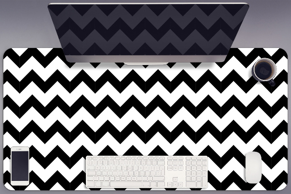 Large desk mat for children zigzags