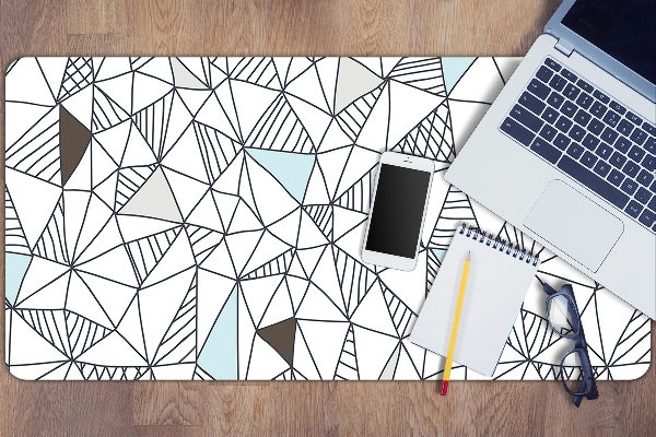 Full desk pad geometric pattern