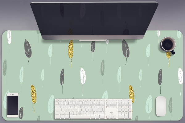 Large desk mat for children Leaves