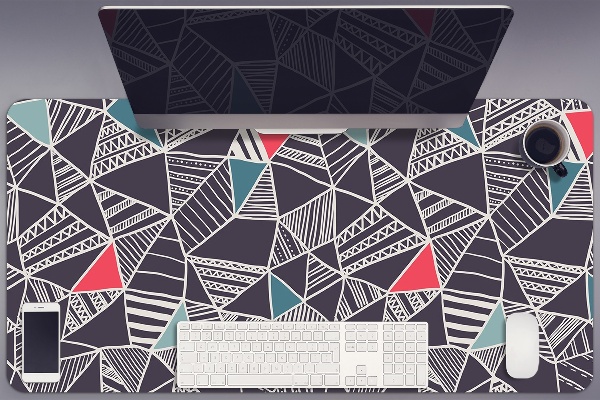 Large desk mat for children pattern Doodle