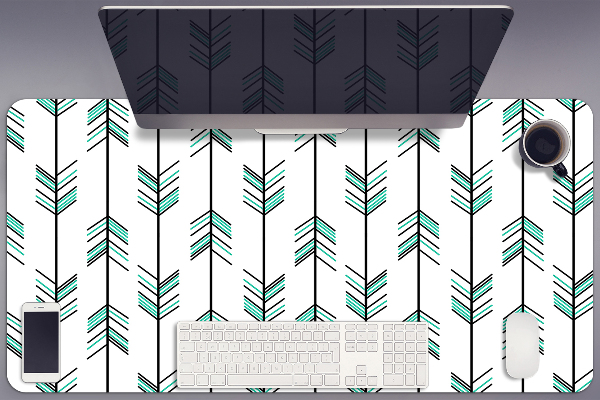 Desk mat arrows illustration