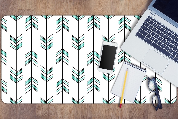Desk mat arrows illustration