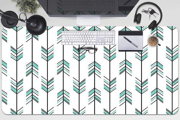 Desk mat arrows illustration
