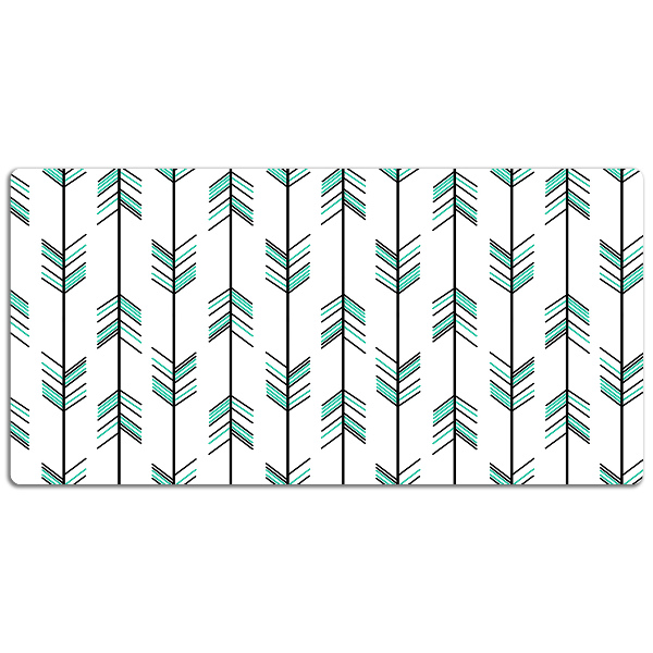 Desk mat arrows illustration