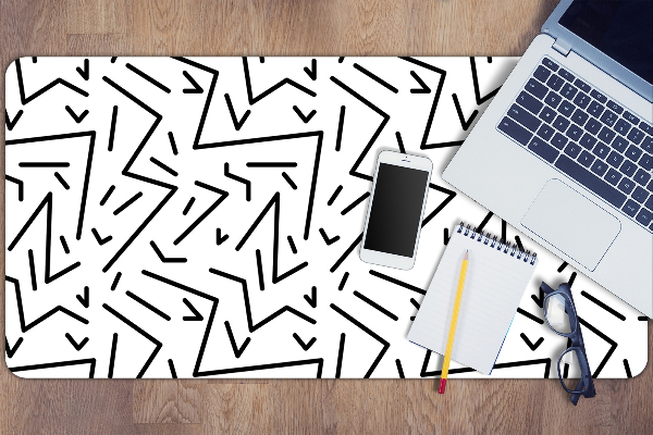 Large desk pad PVC protector Memphis style