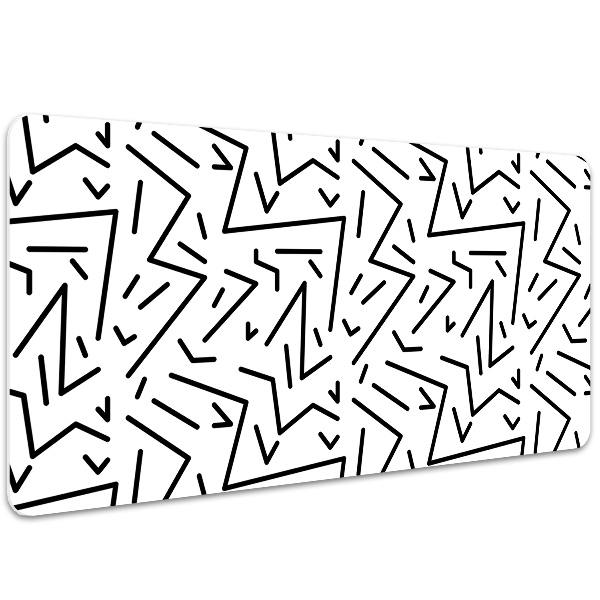 Large desk pad PVC protector Memphis style