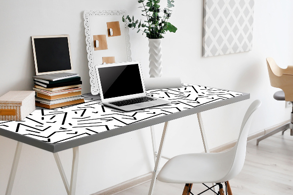 Large desk pad PVC protector Memphis style