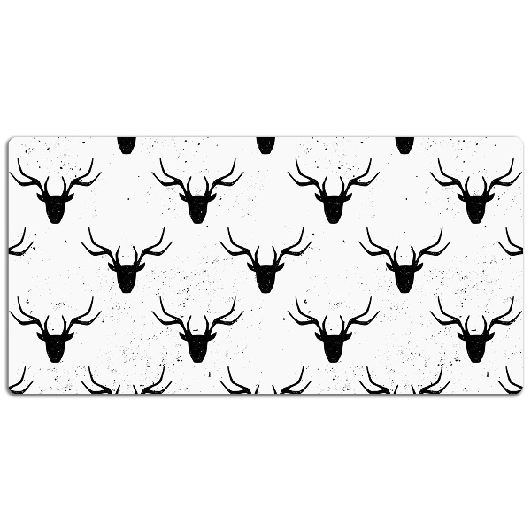 Large desk mat table protector deer head