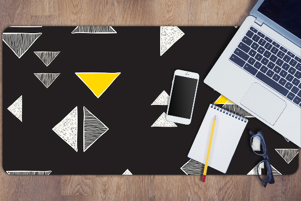 Full desk pad drawn triangles