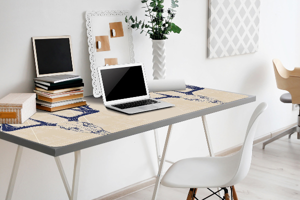 Desk pad deer skull
