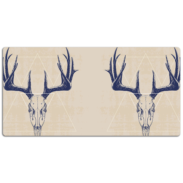 Desk pad deer skull