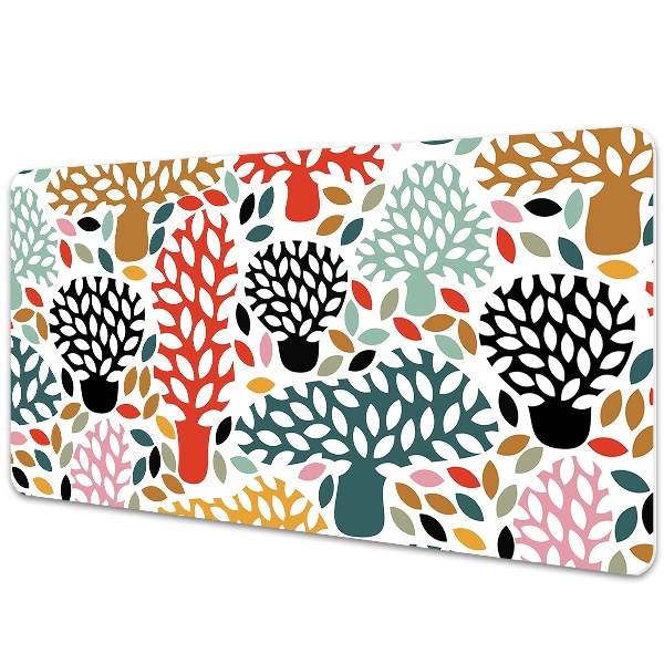 Large desk mat table protector Doodle tree