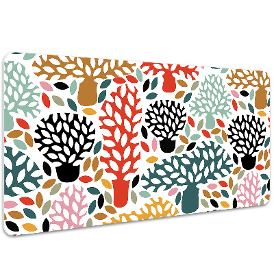 Large desk mat table protector Doodle tree