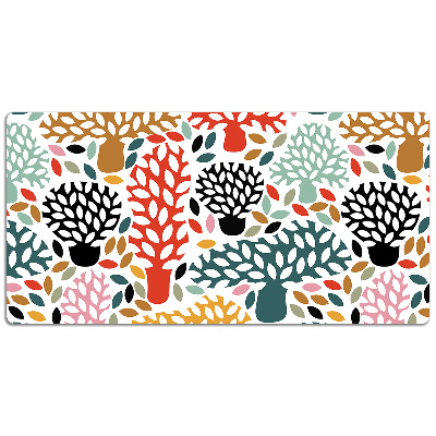 Large desk mat table protector Doodle tree