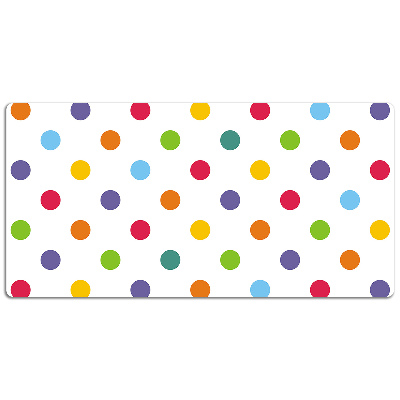 Desk pad colored dots