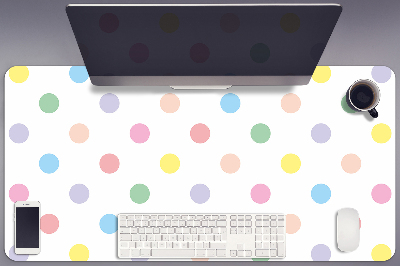 Desk pad colorful dots