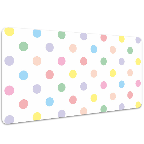 Desk pad colorful dots