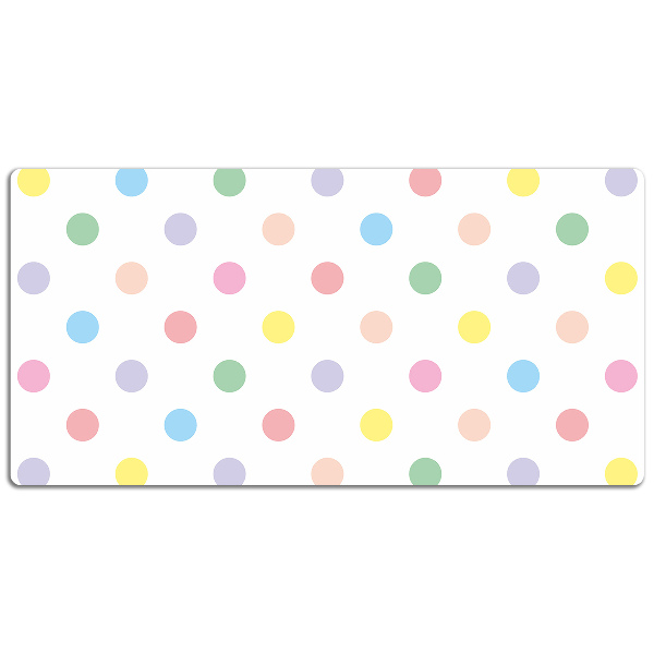 Desk pad colorful dots