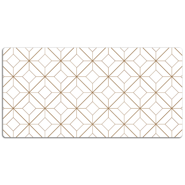 Desk mat geometric diamonds
