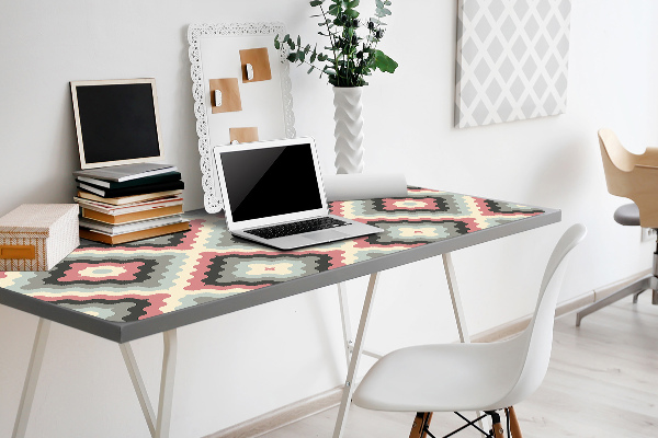 Large desk pad PVC protector retro illusion