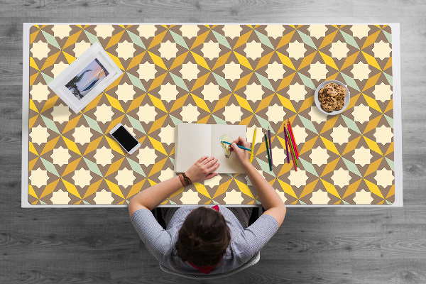 Large desk pad PVC protector vintage pattern