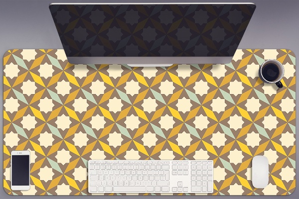 Large desk pad PVC protector vintage pattern