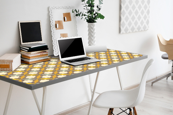 Large desk pad PVC protector vintage pattern