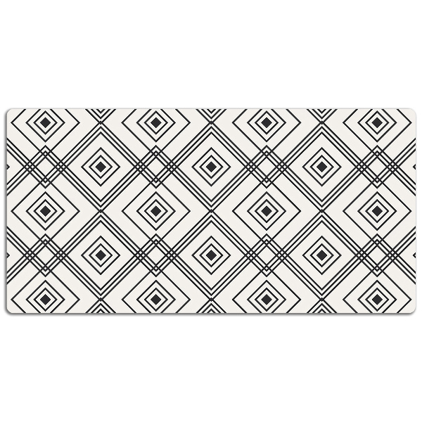 Desk mat geometric illusion