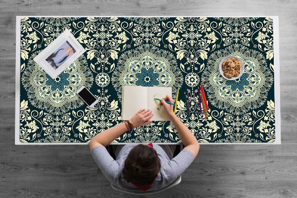 Large desk mat for children Damask