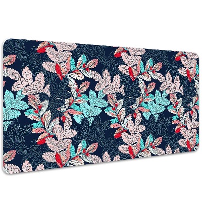 Full desk mat leafy pattern