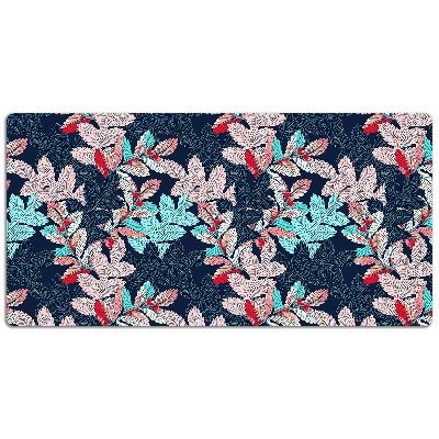 Full desk mat leafy pattern