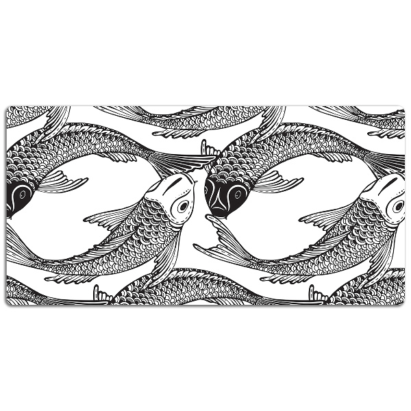 Large desk mat for children Koi fish