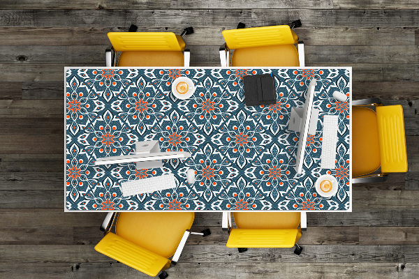 Large desk pad PVC protector mandala pattern