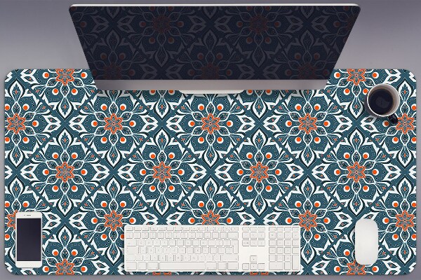 Large desk pad PVC protector mandala pattern